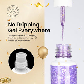 beetles gel polish applied on nails for party-ready shine