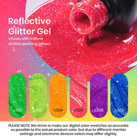 Beetles gel nails worn at a party demonstrating long-lasting reflective shine