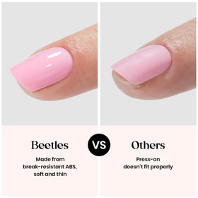 beetles nails in use typing lifestyle shows short square practicality