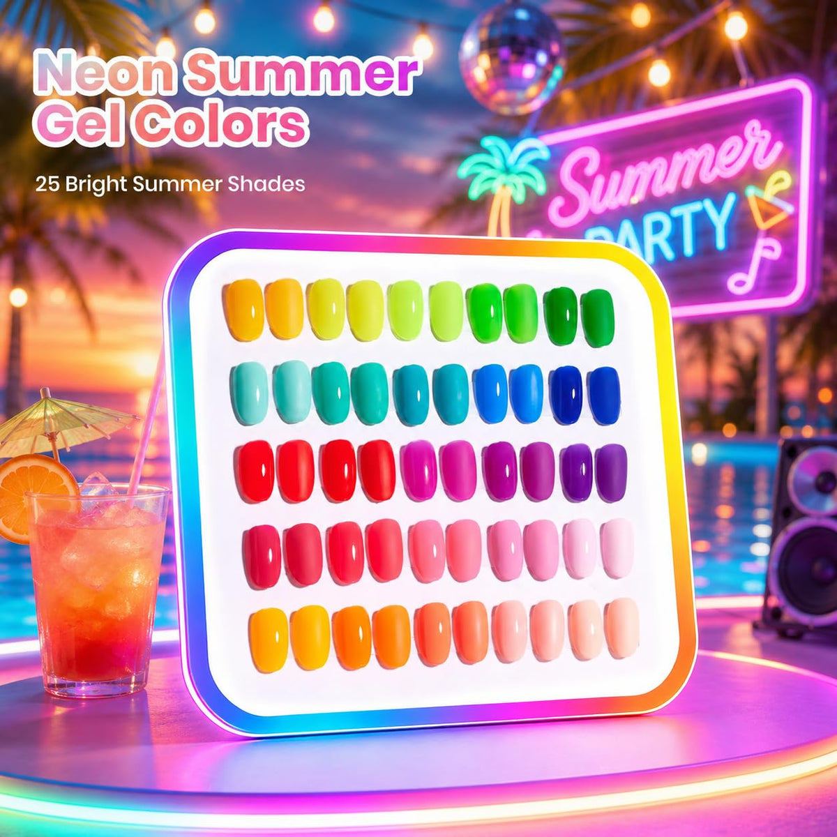 beetles color swatch fan displaying 25 shades for easy shade selection benefit