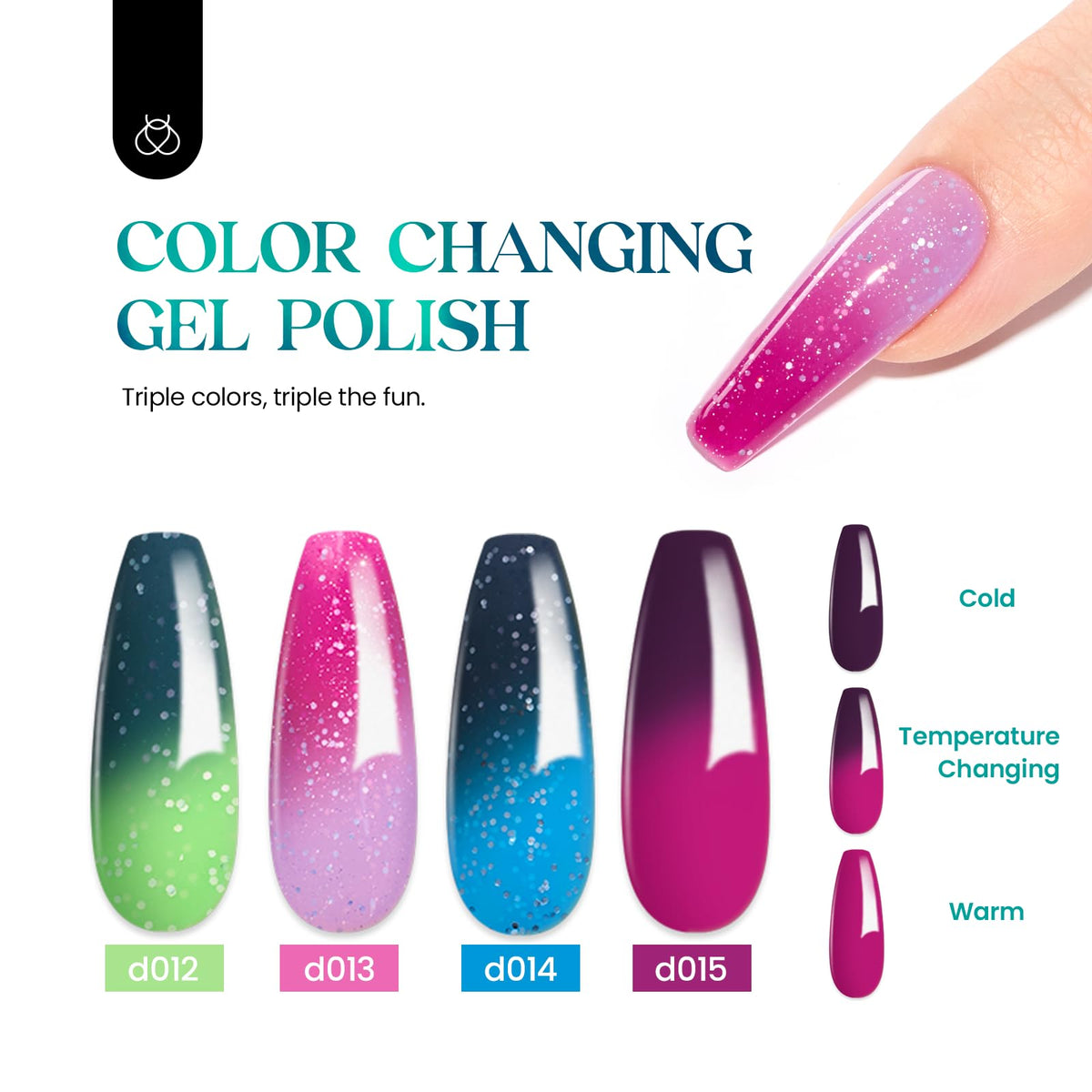 Beetles ombre swatch set illustrating blended color-change transitions for designs