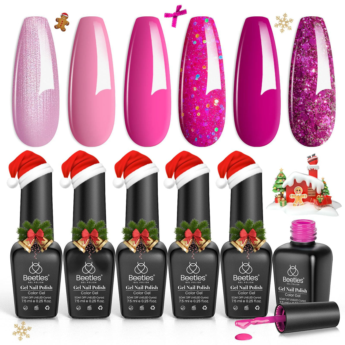 beetles Gel Polish gift box styled with ribbon showing presentable packaging and gifting benefit