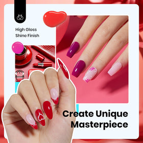 Beetles gel polish applied on nails showcasing glossy finish and durability
