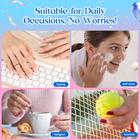 beetles press-on nails worn on hands demonstrating salon finish