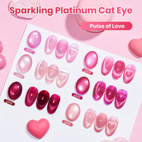beetles color swatches lined on white showing six pink tones for versatile manicures