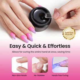 Beetles glass dropper remover applied to lift glue gently