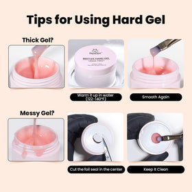 Beetles nail tech applying builder gel in a salon setting for polished results
