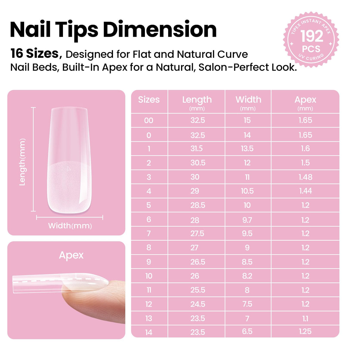 beetles finished salon-style long square nails for polished look