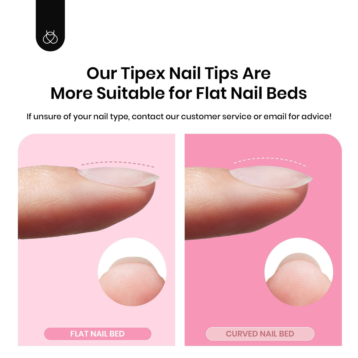 beetles Gel Polish hand compared to tip for scale and correct sizing guidance