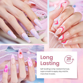 beetles Gel Polish mini bottles next to ruler showing compact travel-friendly size
