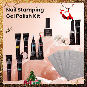 Beetles short silicone stamper close-up fits nail curves for accuracy