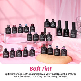 Beetles bottle held by hand showing true size and portable manicure convenience