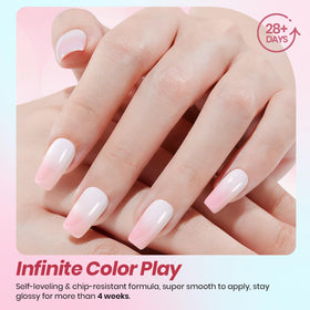 beetles gel polish brush stroke swatch showing smooth self-leveling finish for streak-free coverage benefit