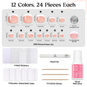 beetles sticker sheets and French tip nails for easy personalized nail art