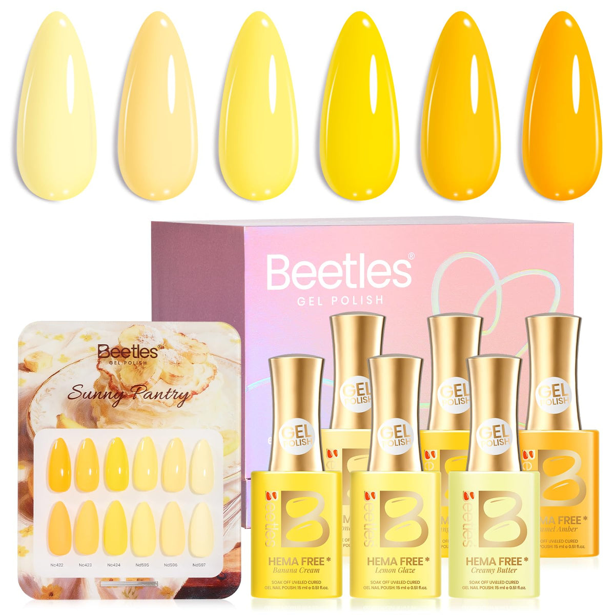 beetles lifestyle shot of manicure styling to inspire seasonal yellow looks