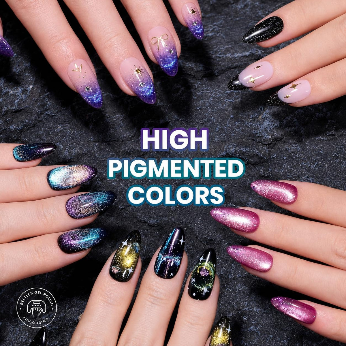 beetles temperature swatch fan on nails showing color change versatility