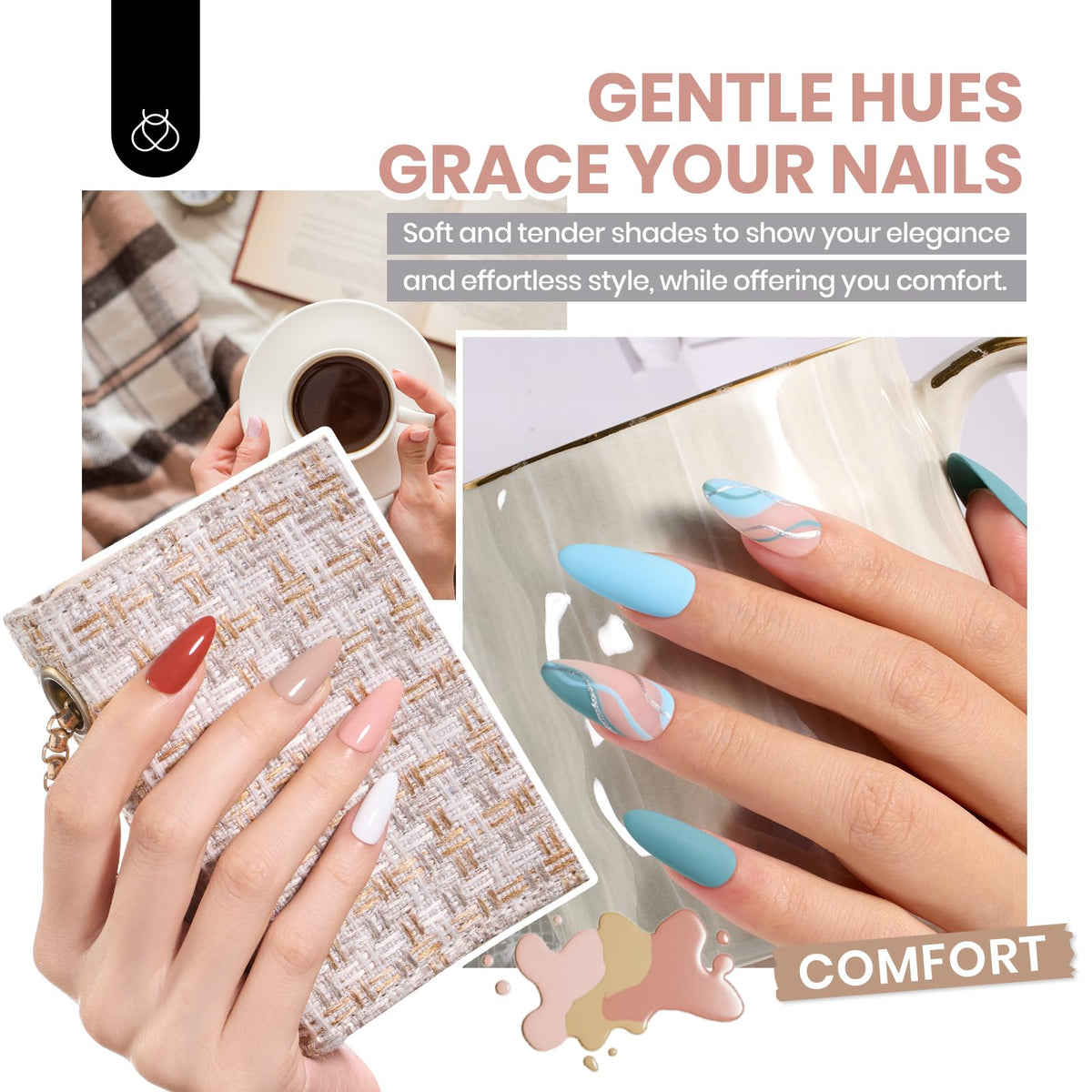 beetles Gel Polish brush stroke texture showing creamy formula and easy application
