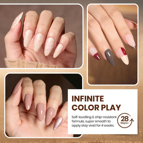 beetles texture glitter detail on nail, highlights shimmer and accent options