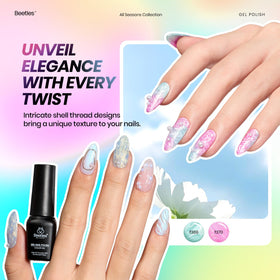 beetles texture glitter jelly pearl samples highlighting finish variety for layered nail art options