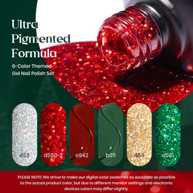 beetles Gel Polish glitter texture swatch highlighting sparkle and smooth finish