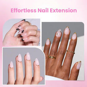 Beetles Gel Polish close-up of built-in apex highlighting support and easy sculpting benefit
