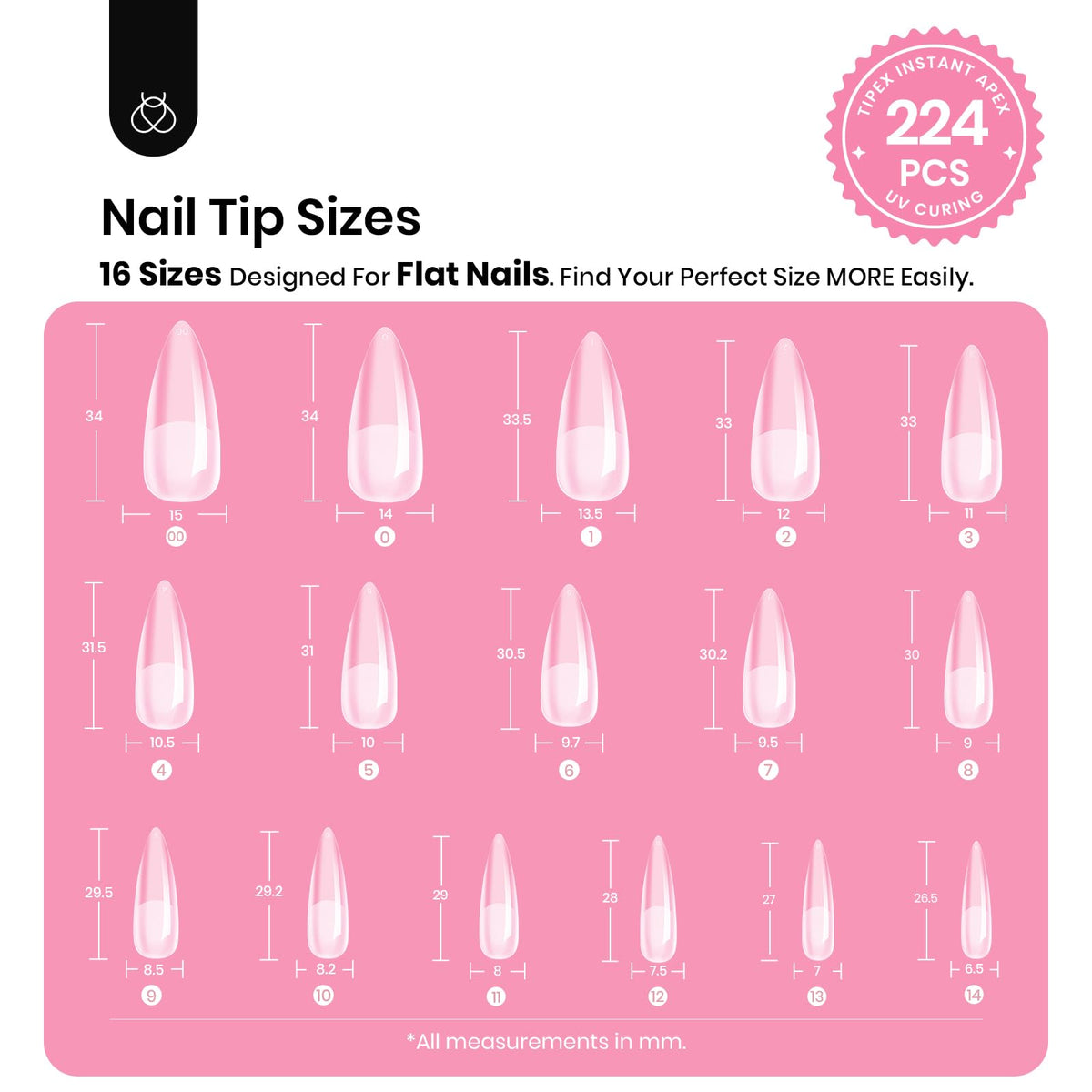 beetles gel polish long stiletto tips profile demonstrating dramatic length