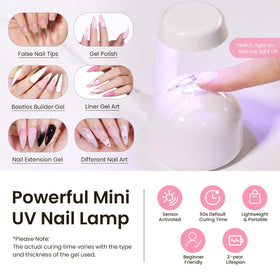 beetles gel polish mini UV lamp curing a tip for quick setting