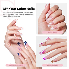 beetles Gel Polish tip size range display with 16 sizes for precise fitting
