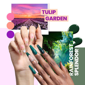 beetles tools and accessories arranged for complete at-home manicure