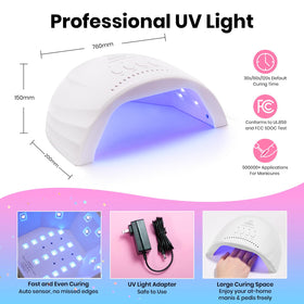 beetles tools and accessories laid out for home manicure convenience