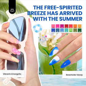 beetles tools and accessories layout with base top coats and manicure tools for complete prep
