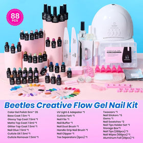 Beetles Gel Polish UV lamp in use curing nails quickly for efficient at-home drying