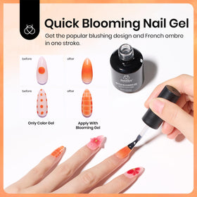 Beetles watercolor marble nail example showcasing blended colors and depth