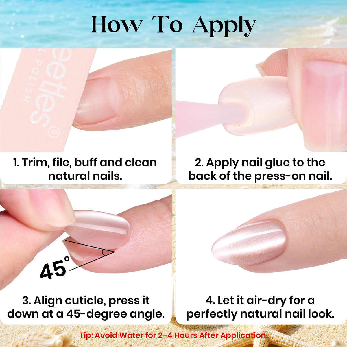 beetles model wearing nails demonstrating ready-for-event style
