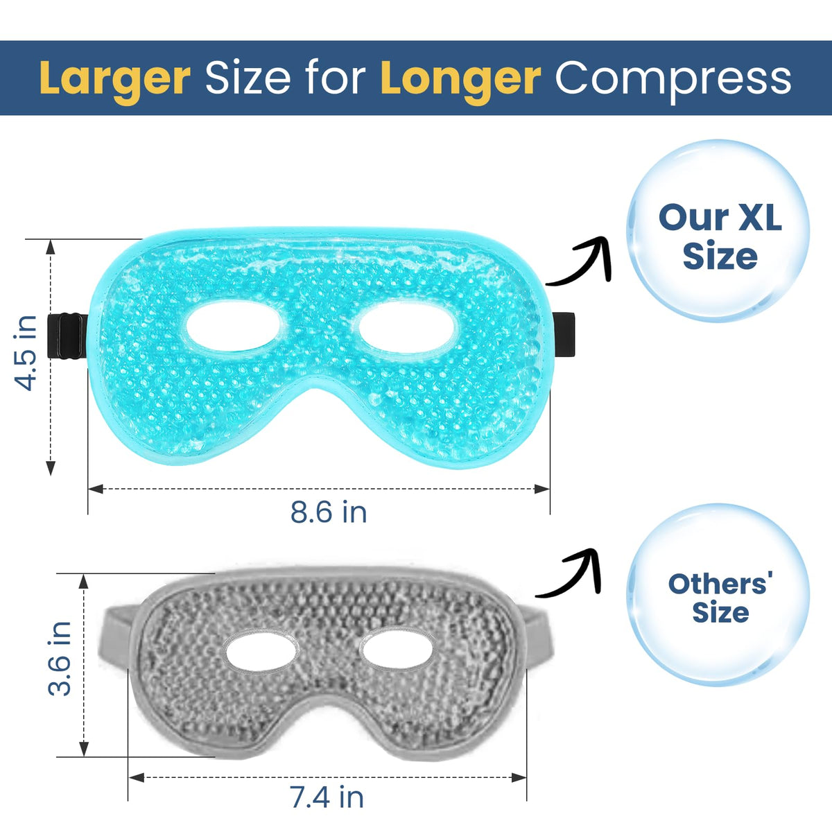 BeeVines close-up of gel beads illustrating long-lasting cooling performance