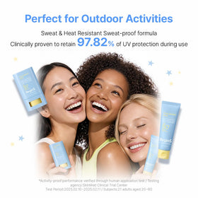 BeginS by JUNGSAEMMOOL being used outdoors to show daily UV protection during activities