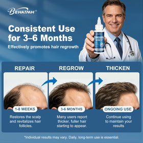 BEHATMH applied to scalp with visible targeted placement benefit
