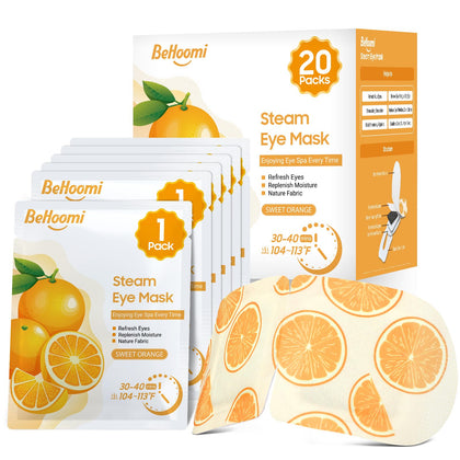 BeHoomi front packaging showing orange 20-pack for easy storage and travel