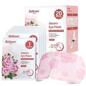 BeHoomi front packaging rose showing 20-pack and calming design benefit
