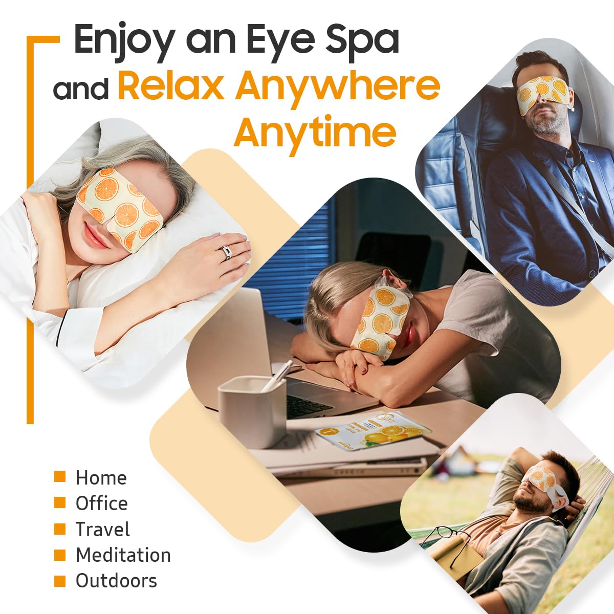 Open individual BeHoomi sealed pouch revealing ready-to-use steam mask