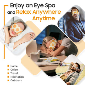 Open individual BeHoomi sealed pouch revealing ready-to-use steam mask