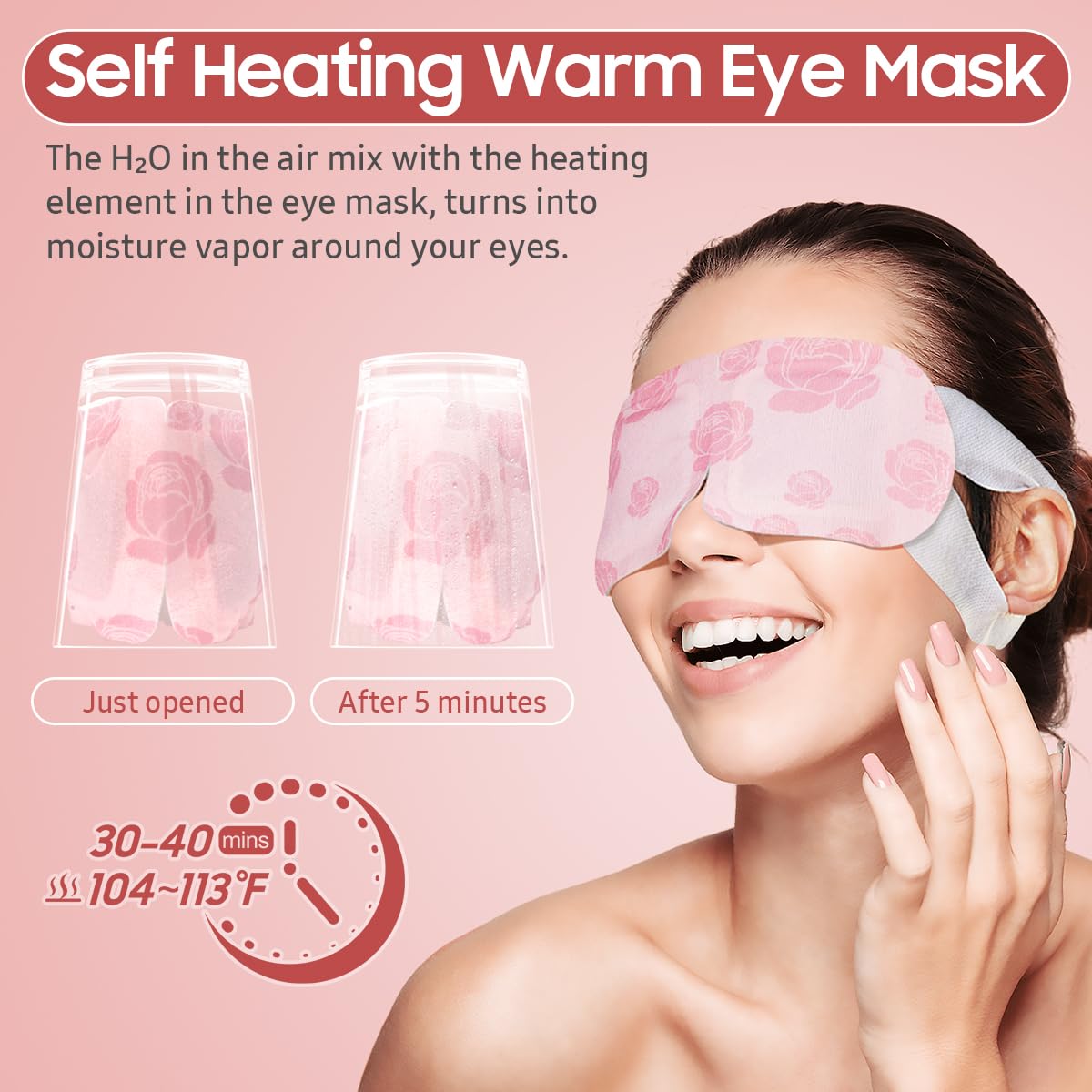 BeHoomi open pouch revealing mask ready to use for instant warmth benefit