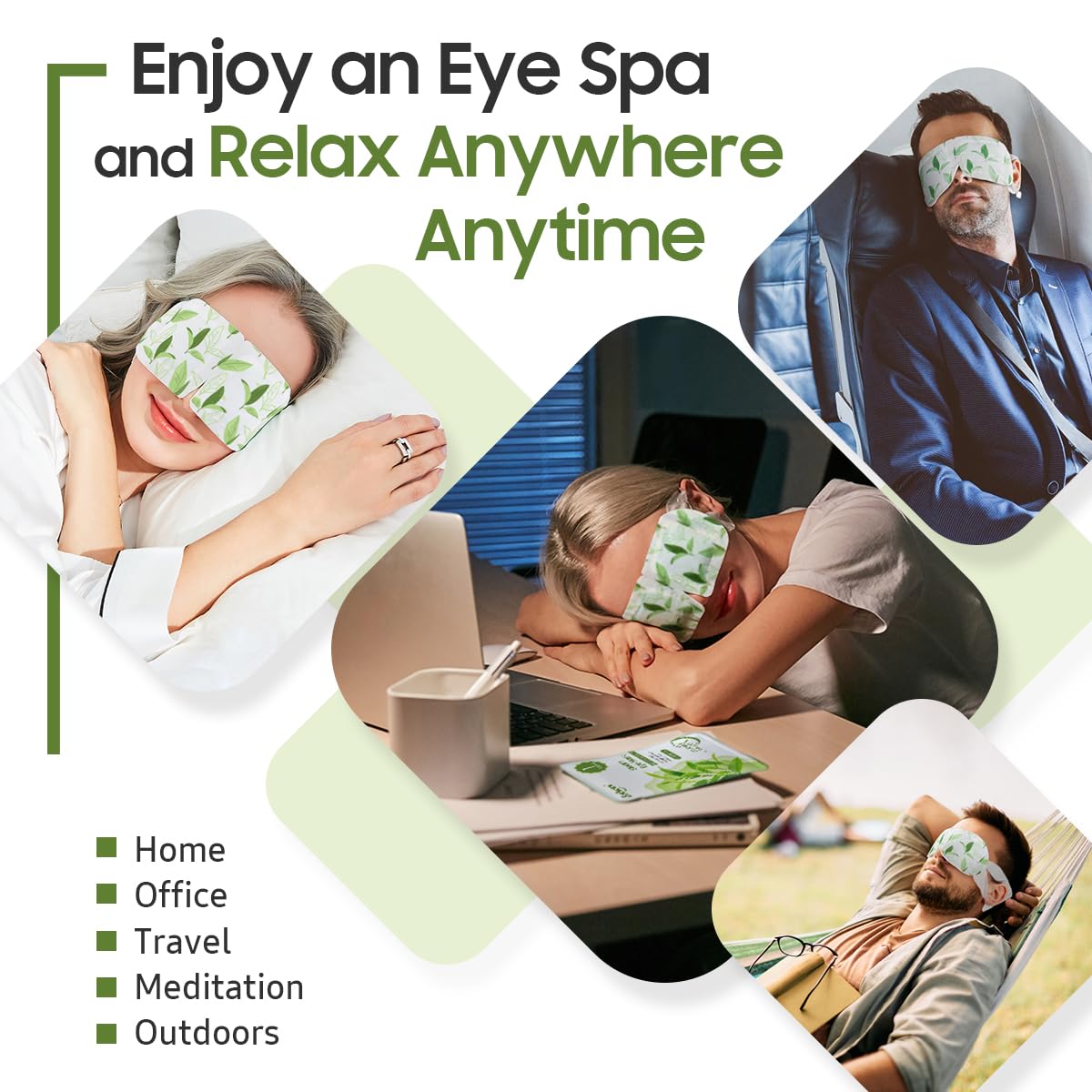 BeHoomi opened package with single mask visible, emphasizes easy one-step use