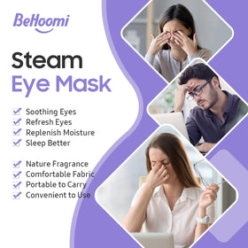 BeHoomi mask held in hand to show size and portable travel convenience