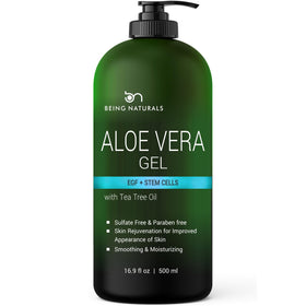 Being Naturals front packaging showing the 16.9 fl oz bottle and benefits