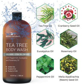 Being Naturals back label ingredients panel highlighting formulation