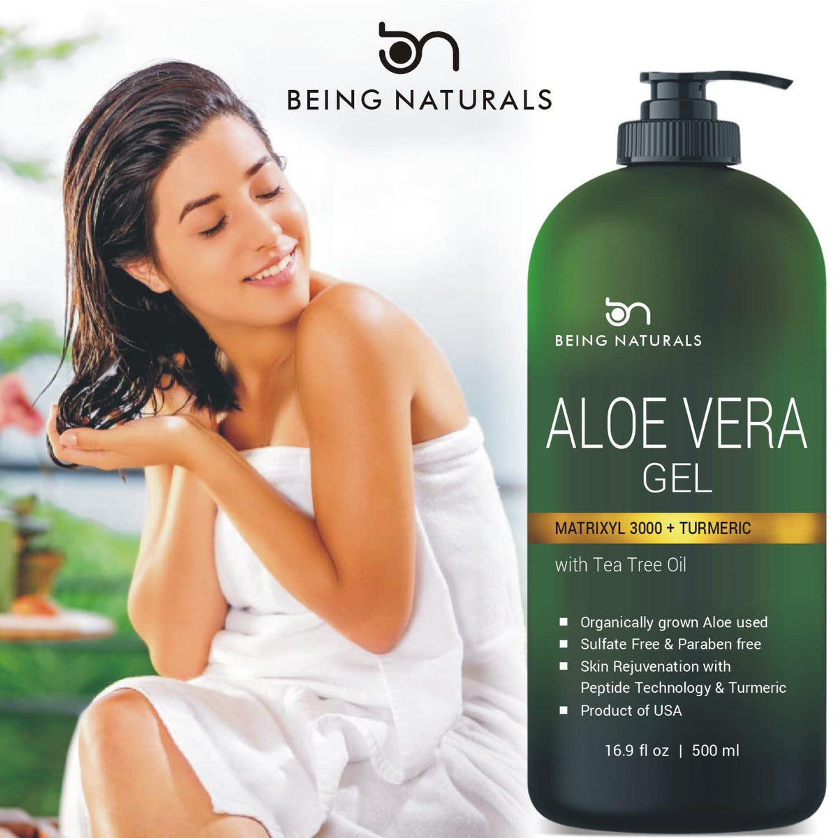 Being Naturals close-up texture of gel demonstrating smooth absorption