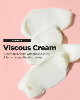 BEISIKS applying cream to face close-up for calming and pore-smoothing