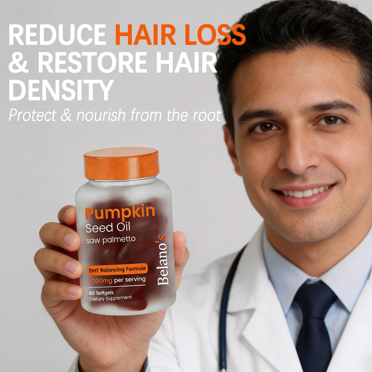 Belano's close-up of amber softgel texture highlighting purity and potency