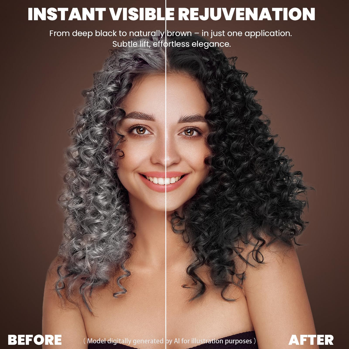 BELEZALIB pump dispensing foam illustrating easy salon-free application